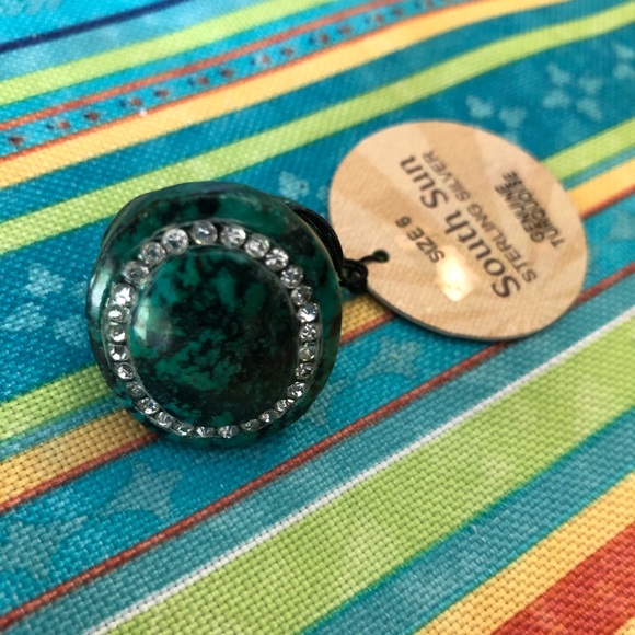 🌞South Sun Turquoise and Sterling Silver Ring! - Picture 3 of 5